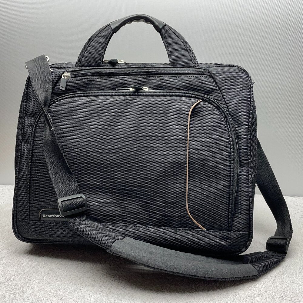 NWT Brenthaven ProStyle II-XF Laptop Bag/Briefcase, Black, Strap, 16"L x 13" T